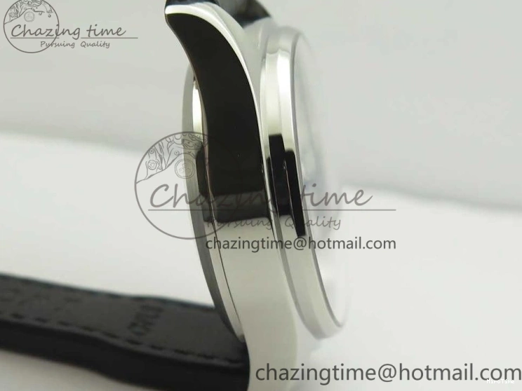 MIROTIME 0712 Pilot Chrono 377725 SS ZF 1:1 Best Edition White Dial on Black Leather Strap A Soft 7183